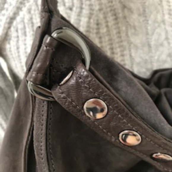 Kooba Gray and Charcoal Two-Tone Hobo Bag - Picture 6 of 14